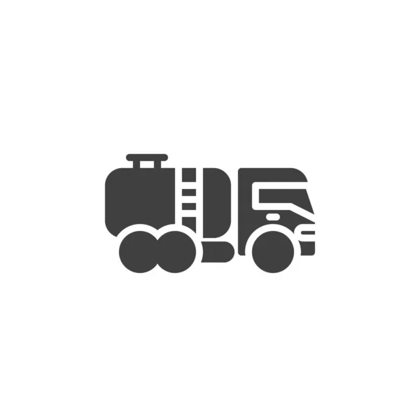 Tank Truck Vector Icon Filled Flat Sign Mobile Concept Web — Stockvector
