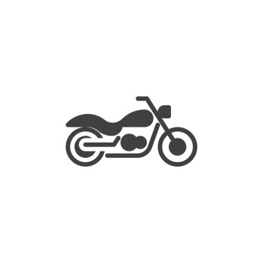 Motorcycle vector icon. filled flat sign for mobile concept and web design. Motorbike glyph icon. Symbol, logo illustration. Vector graphics