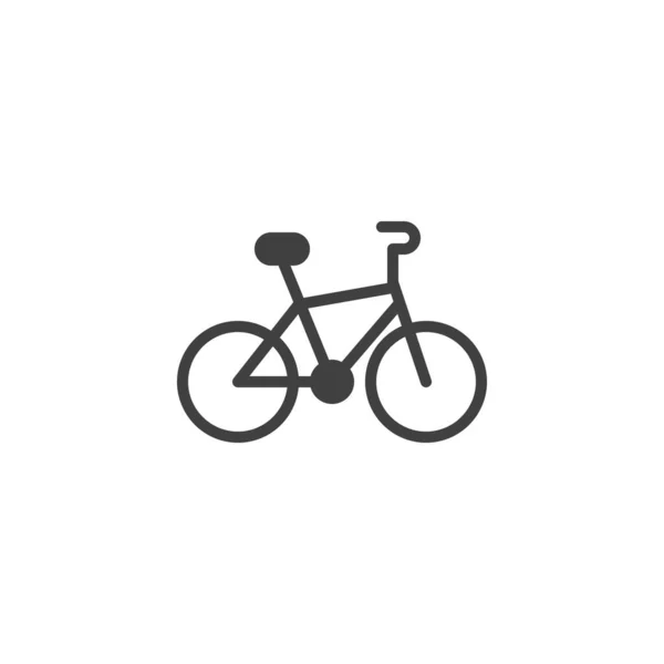 Icône Vectorielle Vélo Panneau Plat Rempli Pour Concept Mobile Web — Image vectorielle