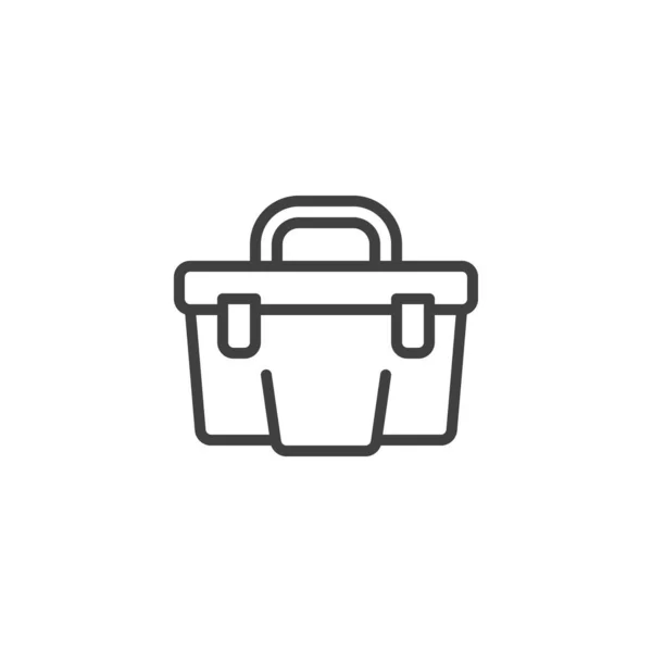 Tool Box Line Icon Linear Style Sign Mobile Concept Web — Stockvektor