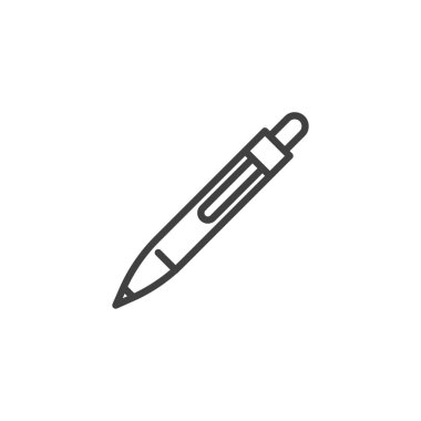 Pen line icon. linear style sign for mobile concept and web design. Pen outline vector icon. Symbol, logo illustration. Vector graphics