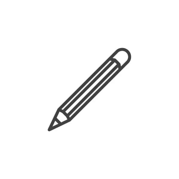 鉛筆線のアイコン モバイルコンセプトとウェブデザインのためのリニアスタイルのサイン クレヨン鉛筆アウトラインベクトルアイコン シンボル ロゴイラスト ベクトルグラフィックス — ストックベクタ