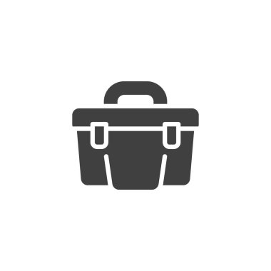 Tool box vector icon. filled flat sign for mobile concept and web design. tool box glyph icon. Symbol, logo illustration. Vector graphics