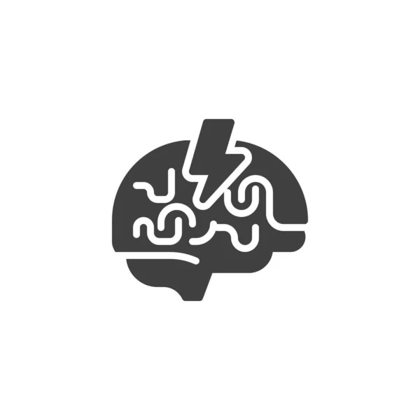 Векторна Піктограма Мозкового Штурму Заповнений Плоский Знак Мобільної Концепції Веб — стоковий вектор