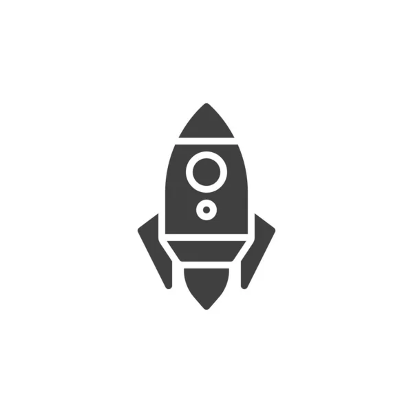 Startup Rocket Vector Icon Filled Flat Sign Mobile Concept Web — Vector de stock