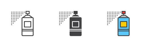 Spray Paint Icon Line Glyph Filled Outline Colorful Version Outline — Vettoriale Stock