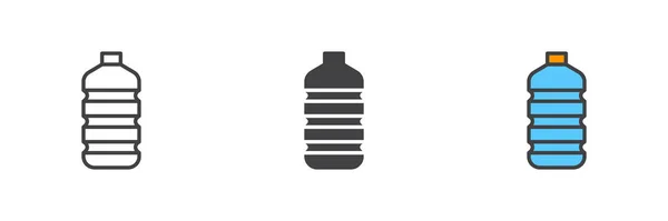 Bottle Water Icon Line Glyph Filled Outline Colorful Version Outline — Image vectorielle