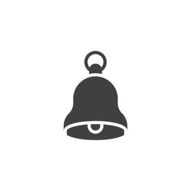School bell vector icon. filled flat sign for mobile concept and web design. Door bell glyph icon. Symbol, logo illustration. Vector graphics