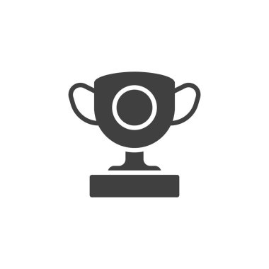 Award cup vector icon. filled flat sign for mobile concept and web design. Champion cup glyph icon. Symbol, logo illustration. Vector graphics