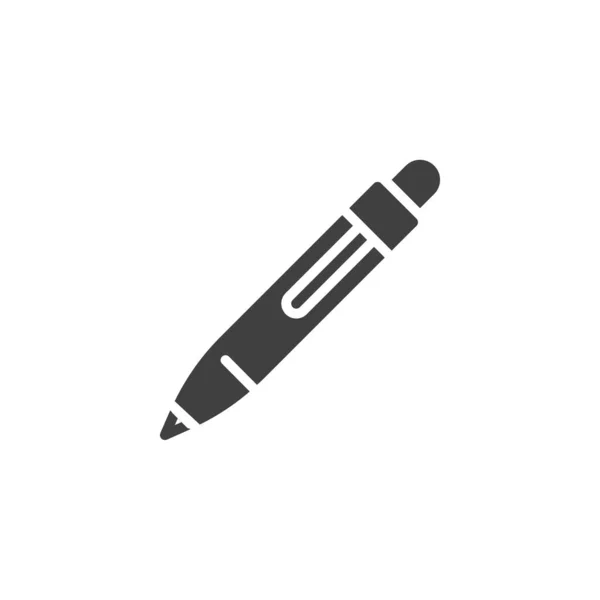 Pen Vector Icon Filled Flat Sign Mobile Concept Web Design — Vettoriale Stock