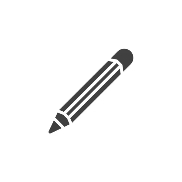 Pencil Vector Icon Filled Flat Sign Mobile Concept Web Design — Stock Vector