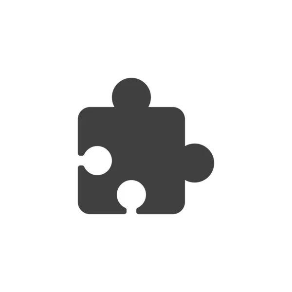 Jigsaw Puzzle Vector Icon Filled Flat Sign Mobile Concept Web — Stock vektor