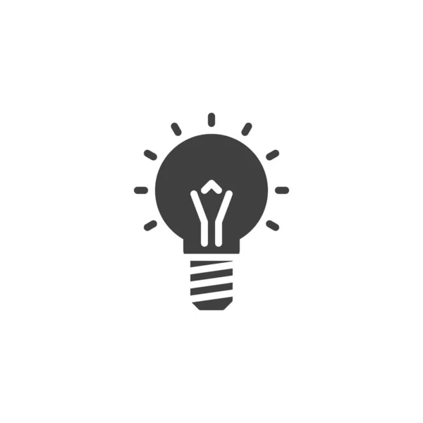 Idea Lamp Vector Icon Filled Flat Sign Mobile Concept Web — ストックベクタ