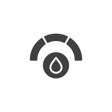 Diabetes glucose meter vector icon. filled flat sign for mobile concept and web design. Blood glucose level glyph icon. Symbol, logo illustration. Vector graphics