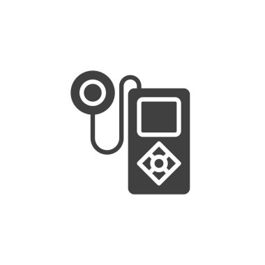 Insulin pump vector icon. filled flat sign for mobile concept and web design. Diabetic pump glyph icon. Symbol, logo illustration. Vector graphics