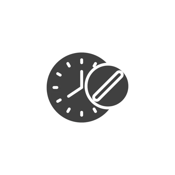 Значок Вектора Часов Таблеток Заполненный Плоский Знак Мобильной Концепции Веб — стоковый вектор