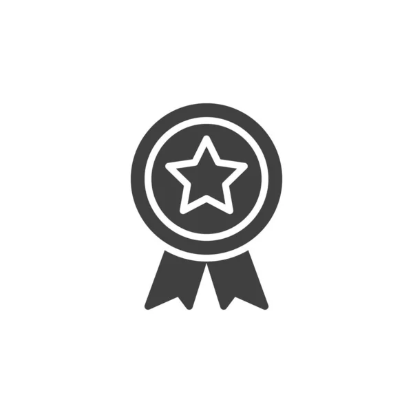 Star Badge Vector Icon Filled Flat Sign Mobile Concept Web — Stockový vektor