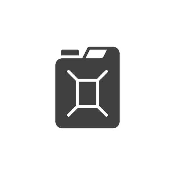 Fuel Jerrycan Vector Icon Filled Flat Sign Mobile Concept Web — Stok Vektör