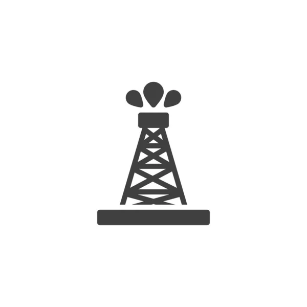 Extraction Petroleum Vector Icon Filled Flat Sign Mobile Concept Web — Stockvektor