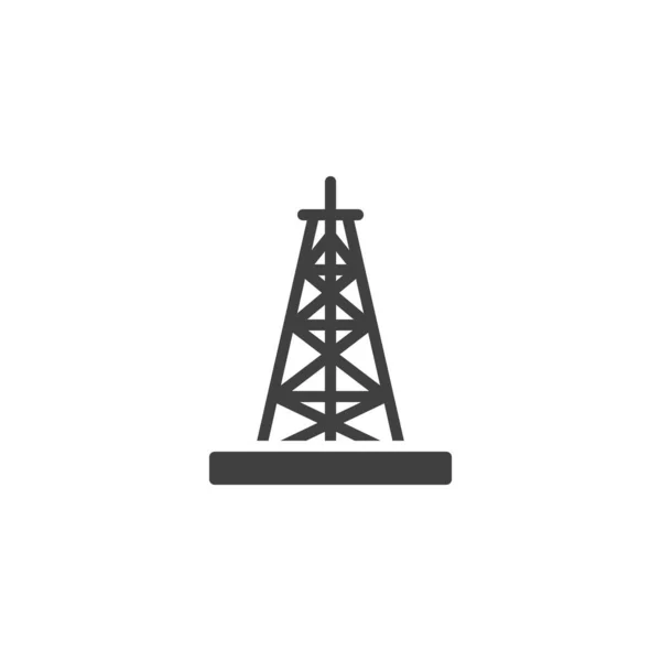 Oil Extraction Vector Icon Filled Flat Sign Mobile Concept Web — Vettoriale Stock