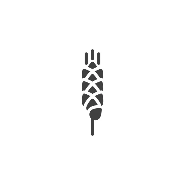 Пшеница Икона Ячменного Вектора Заполненный Плоский Знак Мобильной Концепции Веб — стоковый вектор