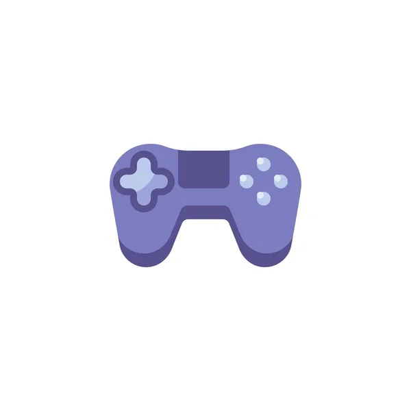 Video Game Control Flat Icon Vector Sign Gamepad Colorful Pictogram — Stock Vector