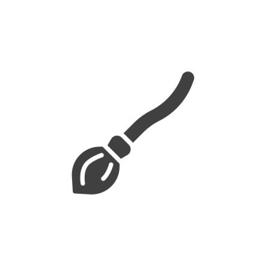 Witch broom vector icon. filled flat sign for mobile concept and web design. Broom stick glyph icon. Symbol, logo illustration. Vector graphics