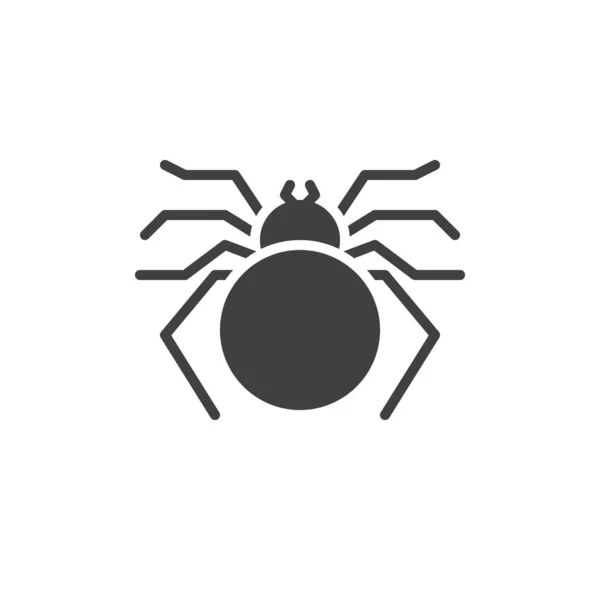 Spider Vector Icon Filled Flat Sign Mobile Concept Web Design — 스톡 벡터