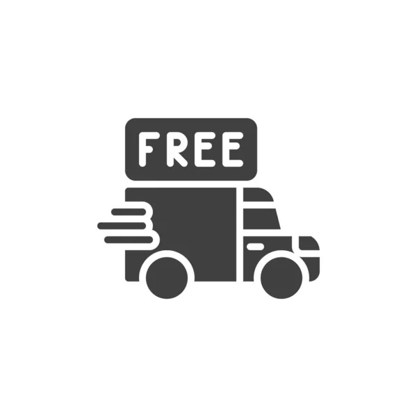 Free Shipping Vector Icon Filled Flat Sign Mobile Concept Web — Image vectorielle