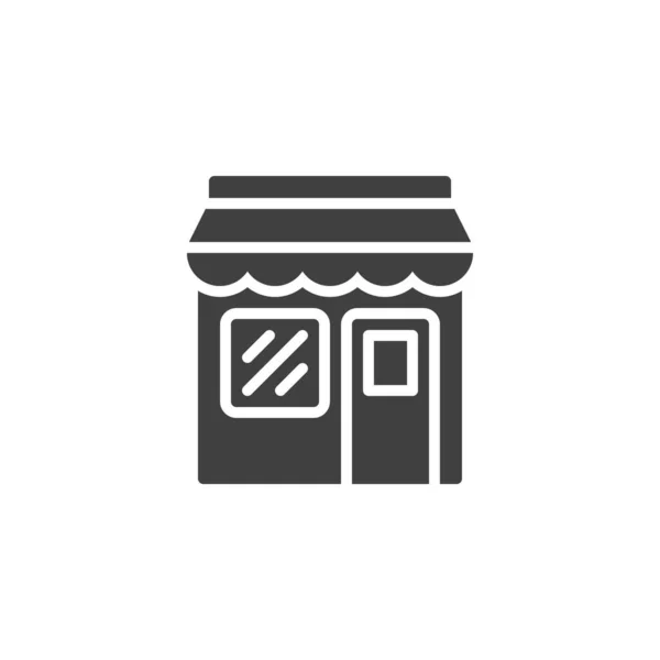 Front Store Vector Icon Filled Flat Sign Mobile Concept Web — 图库矢量图片