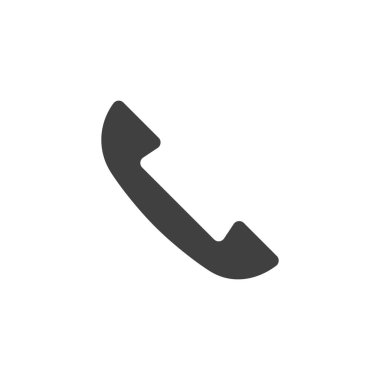 Phone call vector icon. filled flat sign for mobile concept and web design. Telephone handset glyph icon. Symbol, logo illustration. Vector graphics