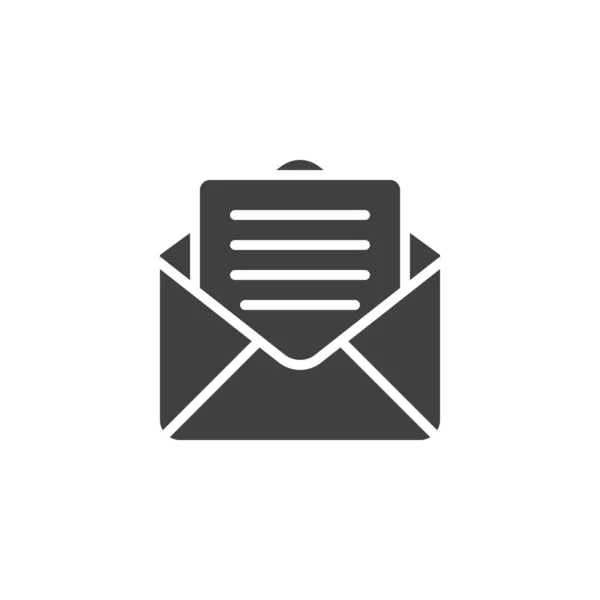 New Email Message Vector Icon Filled Flat Sign Mobile Concept — Stockový vektor