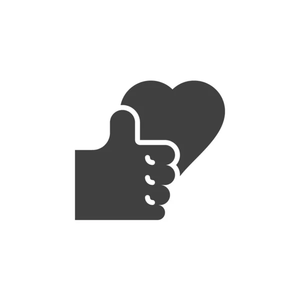 Heart Vector Icon Filled Flat Sign Mobile Concept Web Design — Stockvektor