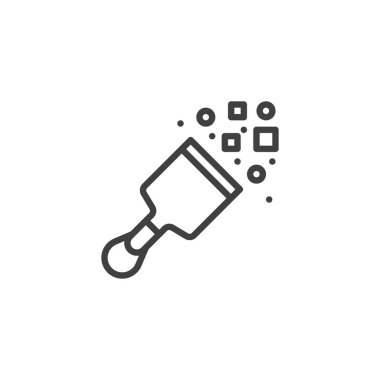 Petard bomb line icon. linear style sign for mobile concept and web design. Firecracker outline vector icon. Symbol, logo illustration. Vector graphics