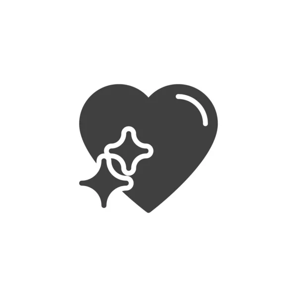 Сердце Звёздным Вектором Заполненный Плоский Знак Мобильной Концепции Веб Дизайна — стоковый вектор