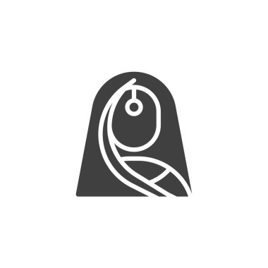 Indian woman vector icon. filled flat sign for mobile concept and web design. Hindi woman glyph icon. Symbol, logo illustration. Vector graphics