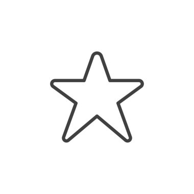 Star line icon. linear style sign for mobile concept and web design. Star outline vector icon. Symbol, logo illustration. Vector graphics