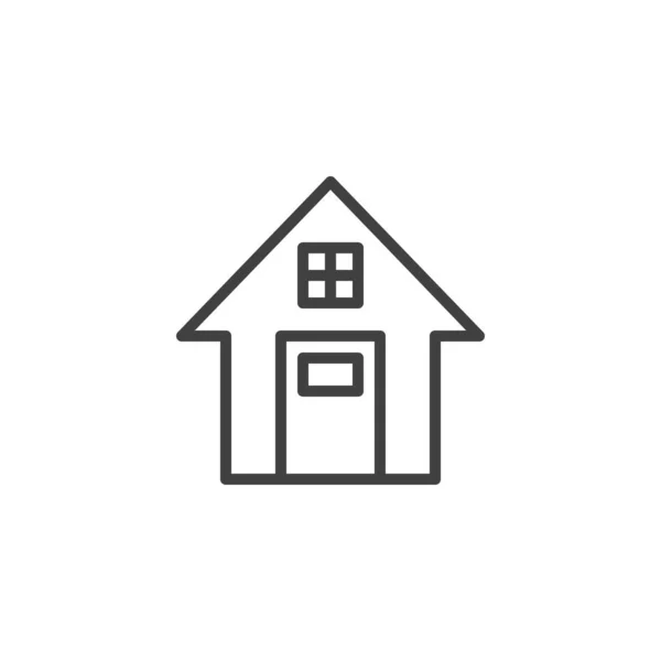 Home Line Icon Linear Style Sign Mobile Concept Web Design — Vector de stock