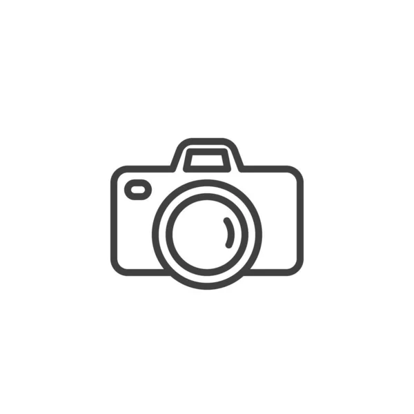 Fotokamerazeilen Symbol Lineares Stilschild Für Mobiles Konzept Und Webdesign Kamera — Stockvektor