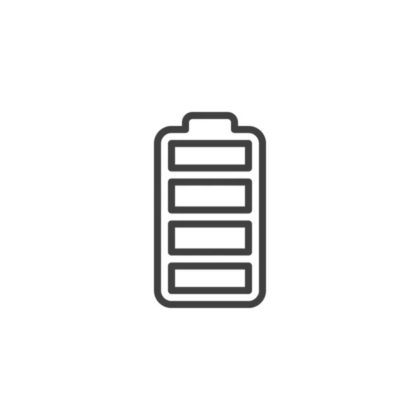 Battery Charge Line Icon Linear Style Sign Mobile Concept Web — Vettoriale Stock