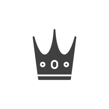 Royal crown vector icon. filled flat sign for mobile concept and web design. Crown glyph icon. Symbol, logo illustration. Vector graphics