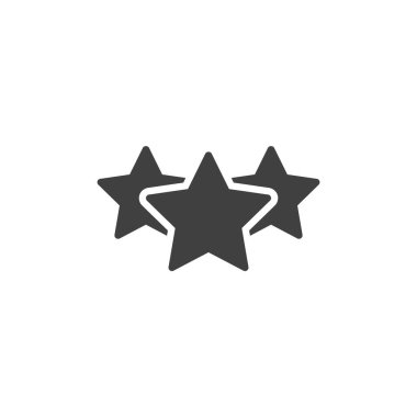 Customer feedback vector icon. filled flat sign for mobile concept and web design. Rating star glyph icon. Symbol, logo illustration. Vector graphics