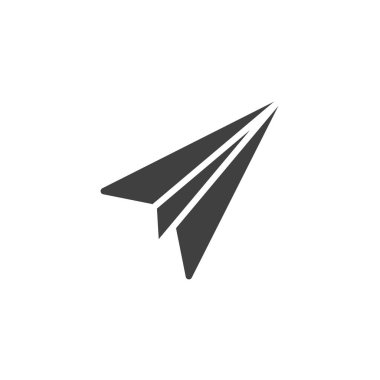 Send message vector icon. filled flat sign for mobile concept and web design. Paper plane glyph icon. Symbol, logo illustration. Vector graphics