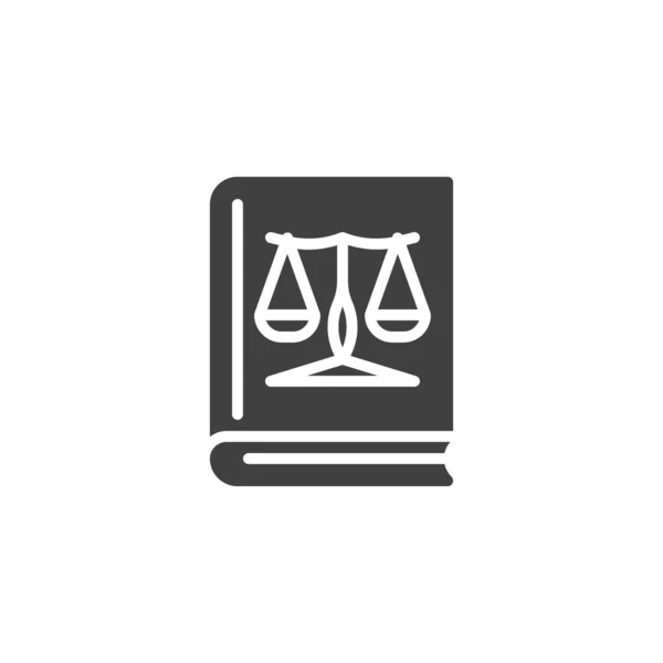 Law Book Vector Icon 모바일 디자인을 사인을 놓았습니다 모양의 아이콘 — 스톡 벡터