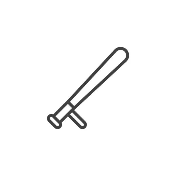 Значок Полицейской Дубинки Знак Стиля Мобильной Концепции Веб Дизайна Значок — стоковый вектор