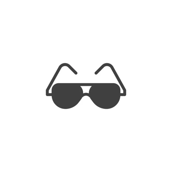 Policía Gafas Vector Icono Signo Plano Lleno Para Concepto Móvil — Archivo Imágenes Vectoriales