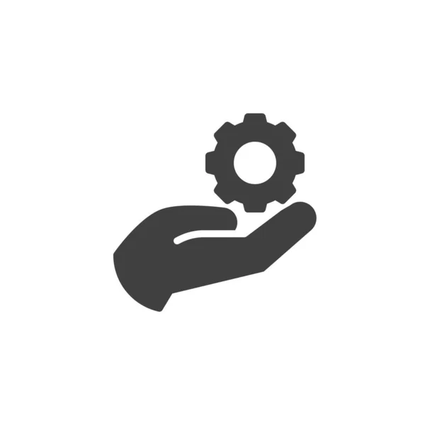 Support Icône Vectorielle Service Panneau Plat Rempli Pour Concept Mobile — Image vectorielle