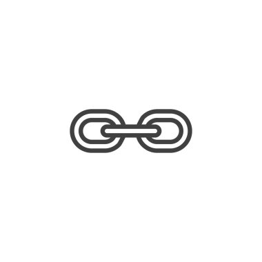 Link chain line icon. linear style sign for mobile concept and web design. Link outline vector icon. Symbol, logo illustration. Vector graphics