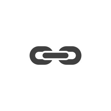 Link chain vector icon. filled flat sign for mobile concept and web design. Link glyph icon. Symbol, logo illustration. Vector graphics