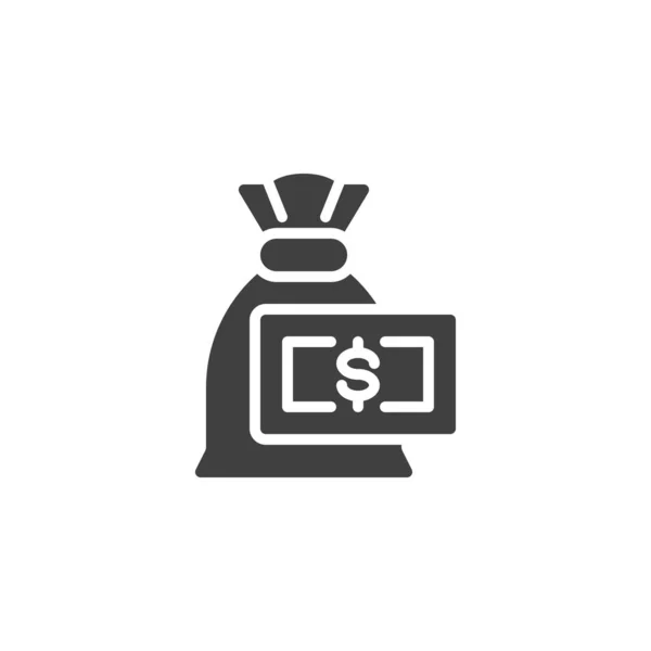 Ikona Wektora Funduszu Inwestycyjnego Wypełnione Płaski Znak Dla Koncepcji Mobilnej — Wektor stockowy
